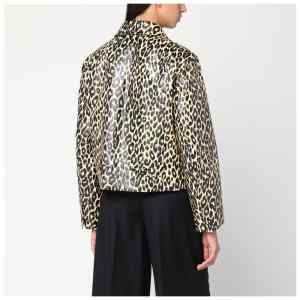 Jil Sander Leopard print jacket in coated fabric