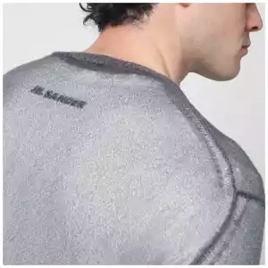 Jil Sander Grey jumper with layered design