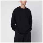 Jil Sander Black long-sleeve T-shirt with studs