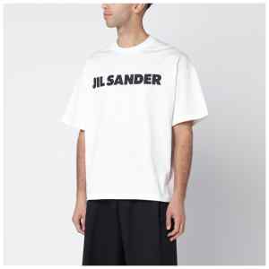 Jil Sander White boxy T-shirt with logo
