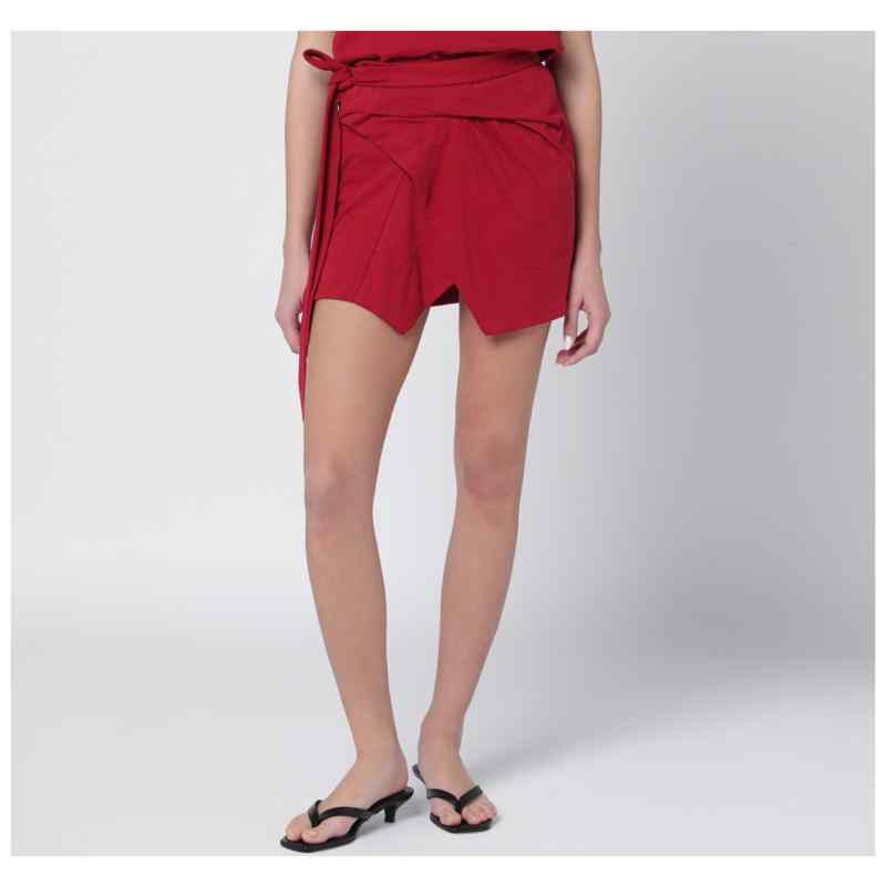 ISABEL MARANT Berenice cherry-coloured jersey miniskirt, theFeinheit