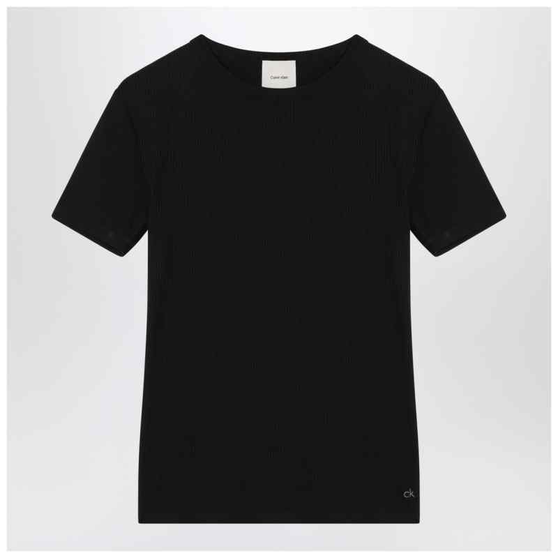 Calvin Klein Black ribbed T-shirt Calvin Klein Black ribbed T-shirt, theFeinheit