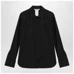 Max Mara Black cotton shirt with logo