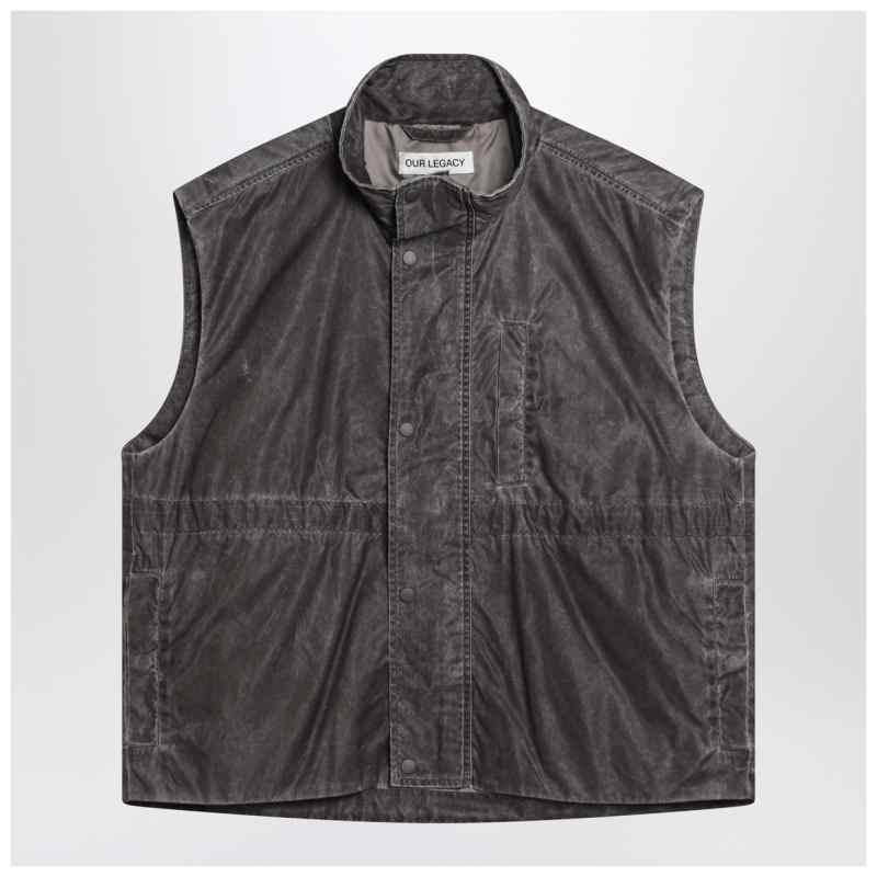 Our Legacy Firm brown vest with vintage effect, theFeinheit