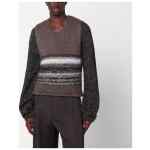 Our Legacy Brown mohair and wool waistcoat