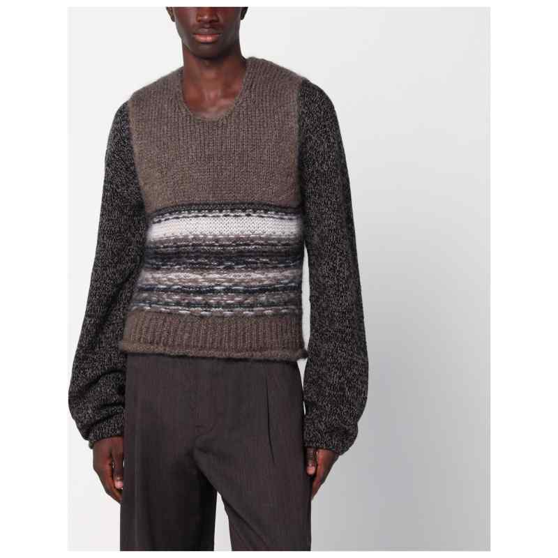 Our Legacy Brown mohair and wool waistcoat, theFeinheit