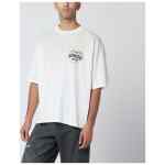 Represent Écru cotton-blend T-shirt