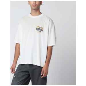 Represent Écru cotton-blend T-shirt