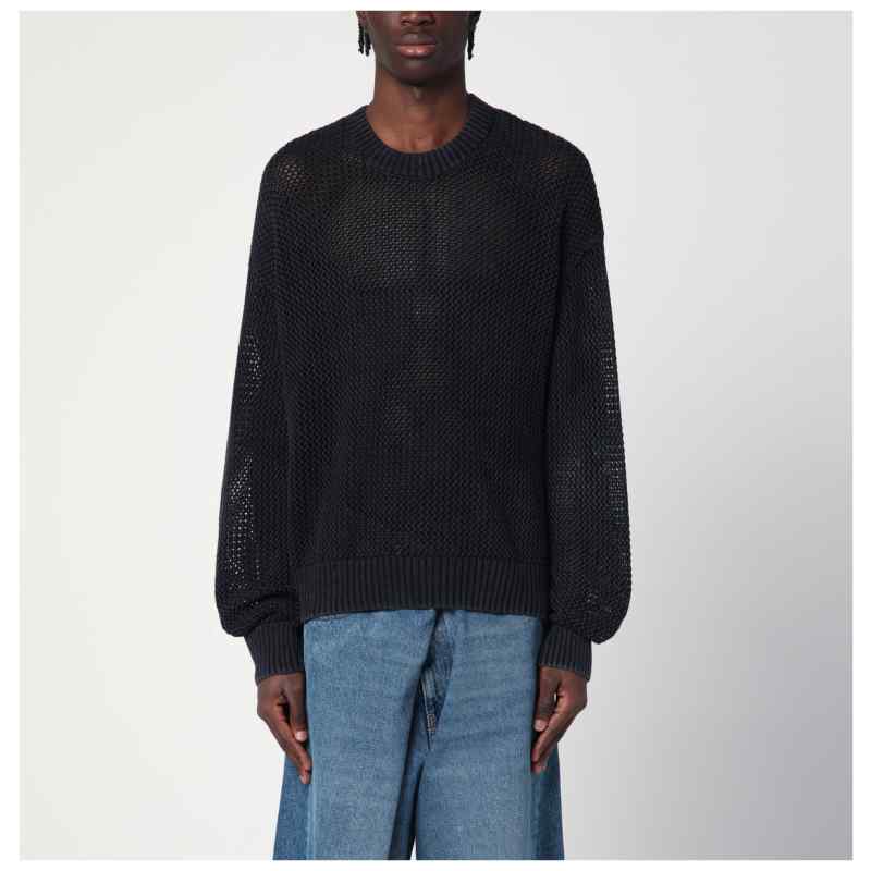 Represent Black cotton sweater, theFeinheit