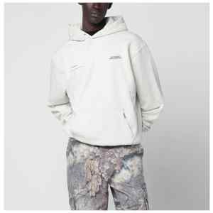 Represent Cream cotton hoodie with logo