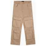 Represent R3Ca beige denim cargo trousers
