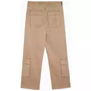 Represent R3Ca beige denim cargo trousers