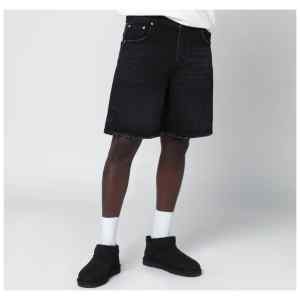 Represent Black denim Bermuda shorts