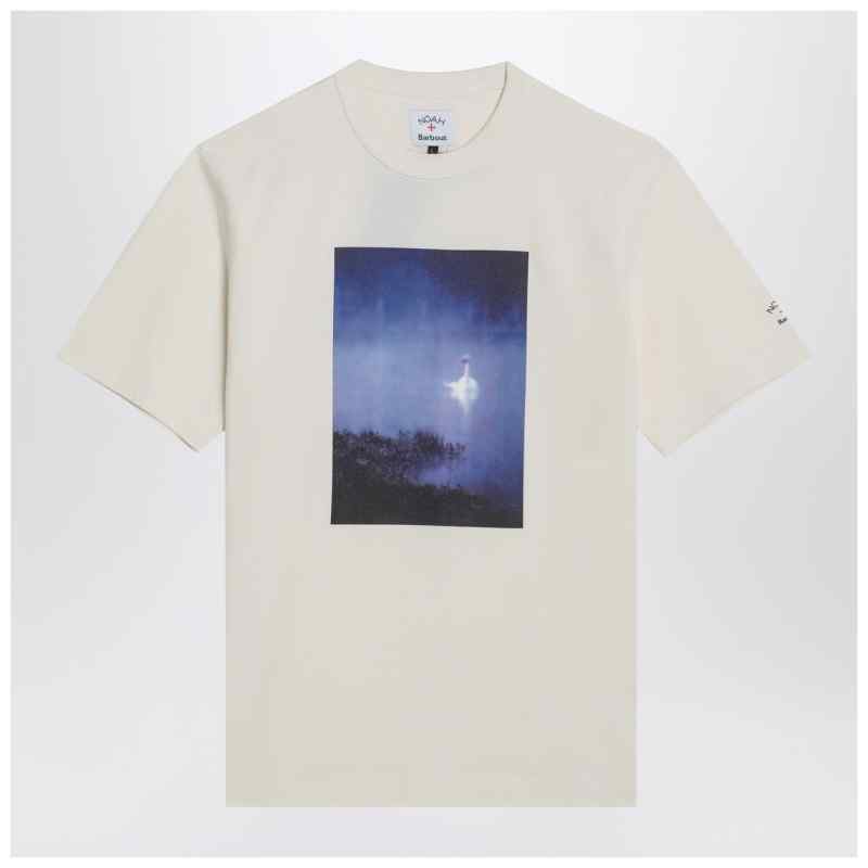 Archive T-shirt white Barbour x NOAH, theFeinheit