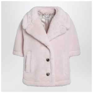 Max Mara Dusty beige boxy Teddy cape