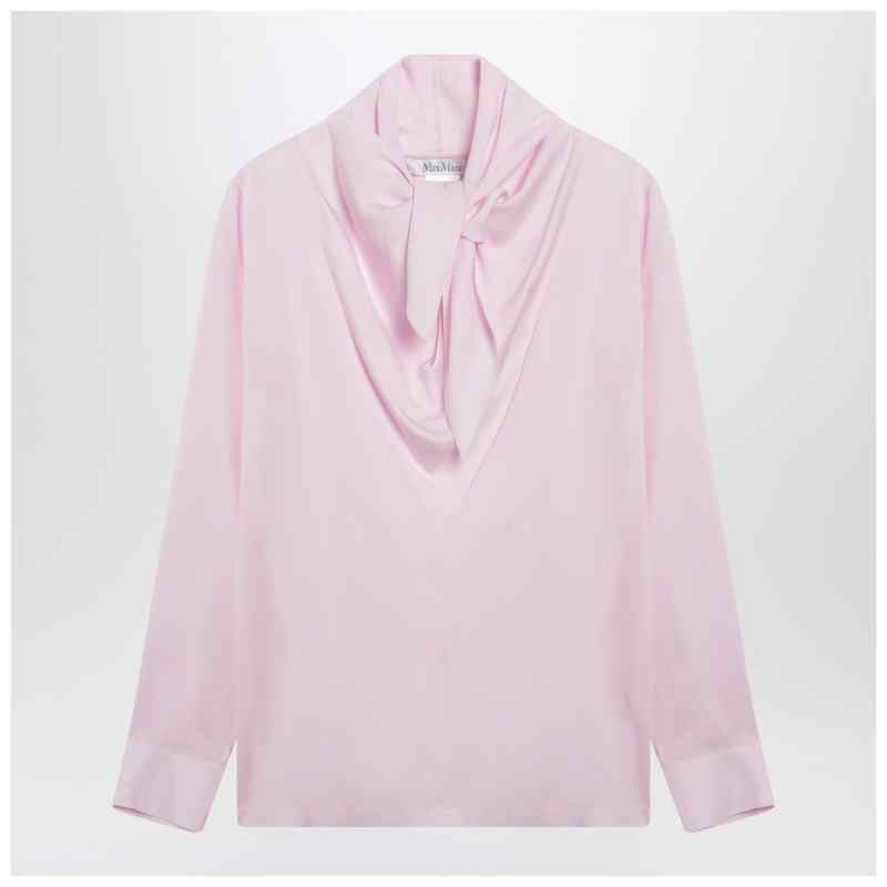 Max Mara Pink blouse in silk charmeuse, theFeinheit