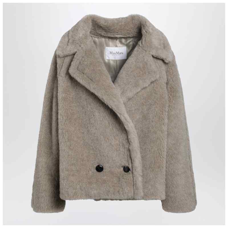 Max Mara Sand-coloured Teddy coat in alpaca and cashmere, theFeinheit