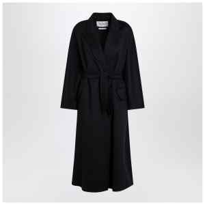 Max Mara Navy cashmere wrap coat