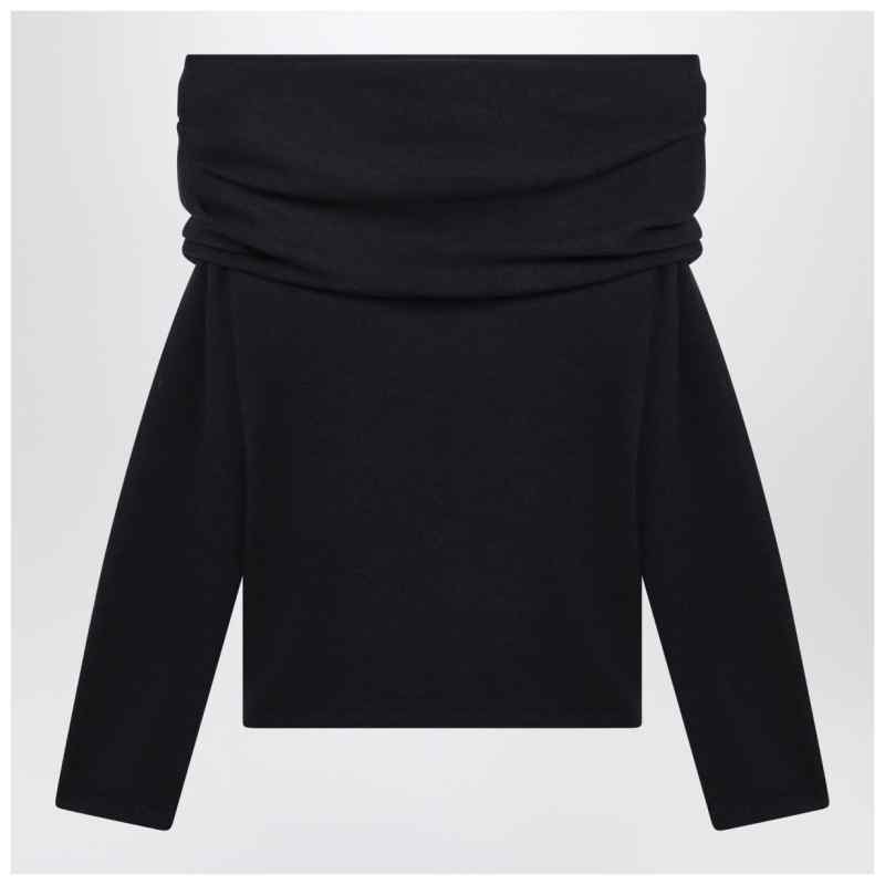 Max Mara Navy lightweight cashmere sweater, theFeinheit
