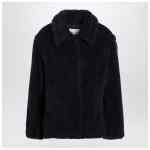 Max Mara Navy faux-fur coat