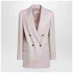 Max Mara Dusty beige double-breasted wool-blend jacket