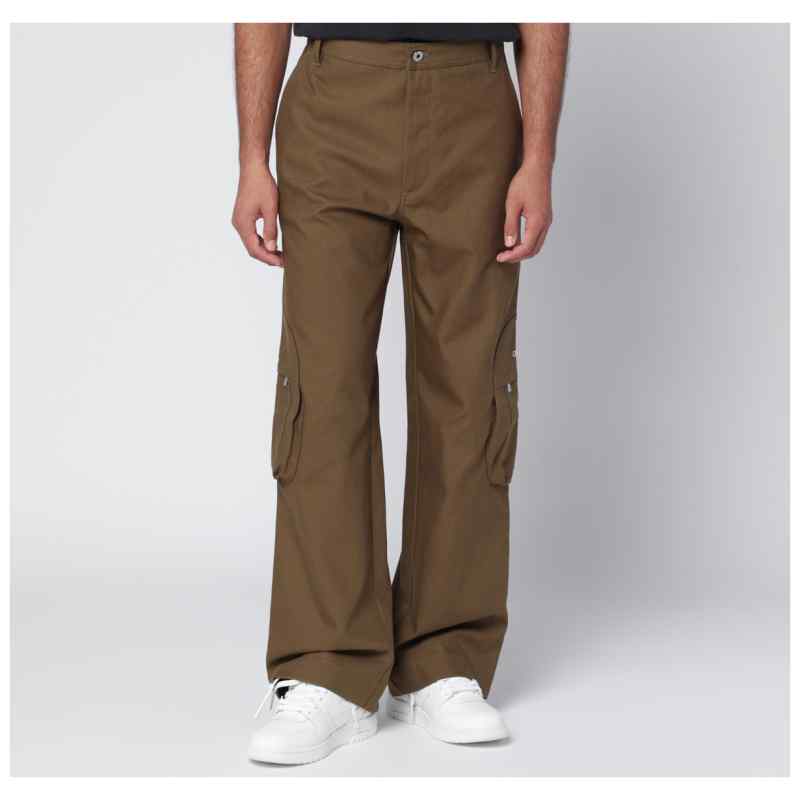 Off-White&trade; Brown cargo trousers with logo, theFeinheit