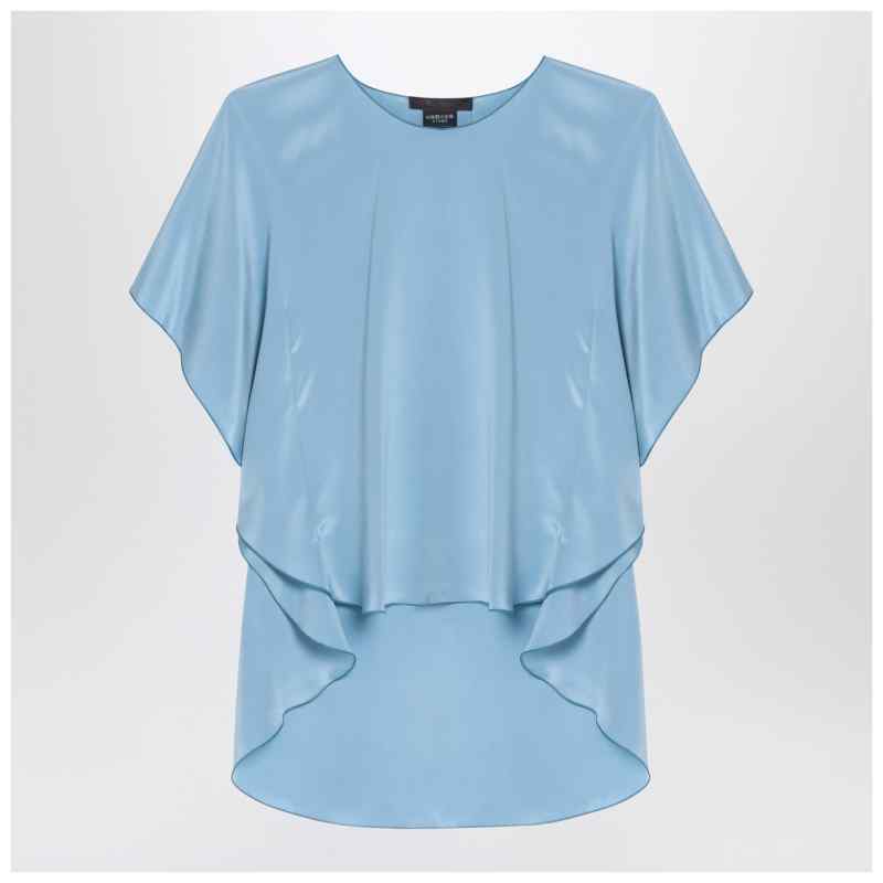 Max Mara Pianoforte Light blue flowy silk blouse Max Mara Pianoforte Light blue flowy silk blouse, theFeinheit