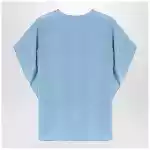 Max Mara Pianoforte Light blue flowy silk blouse
