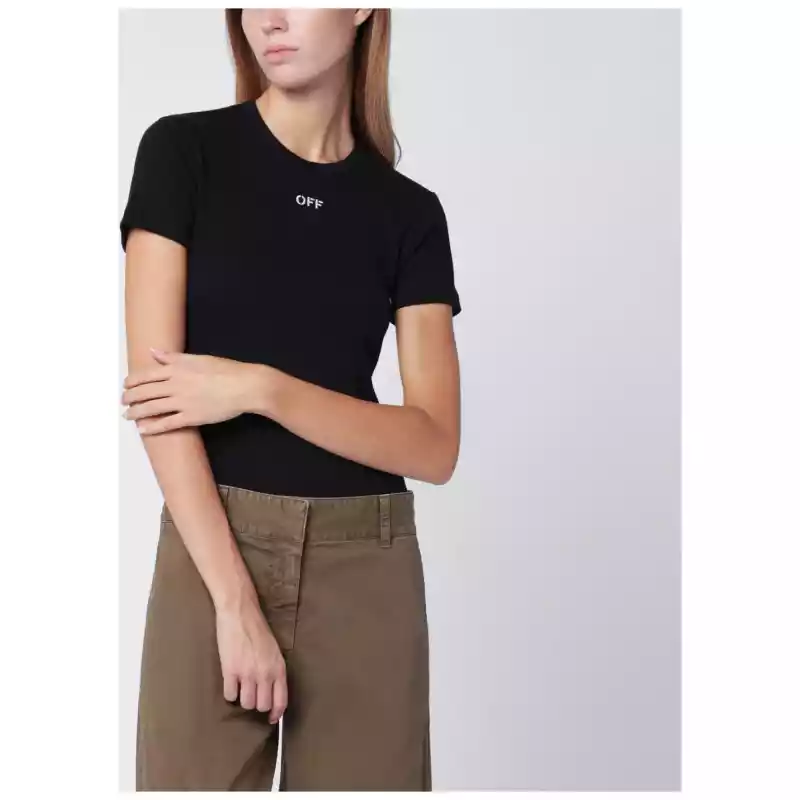 Off White Off-White™ Black T-shirt with OFF logo