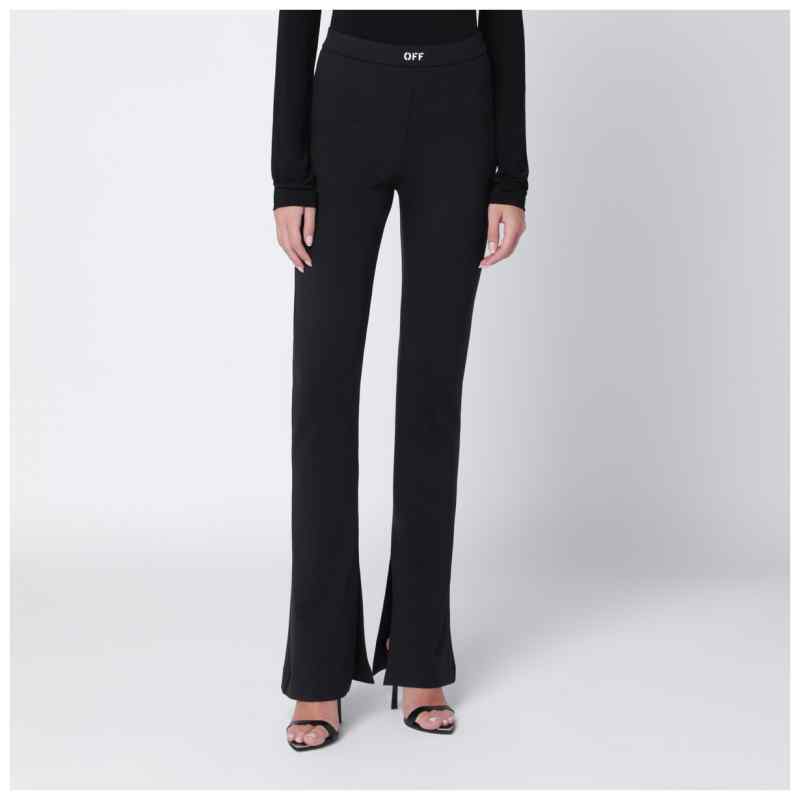 Off-White&trade; Black trousers with OFF logo, theFeinheit