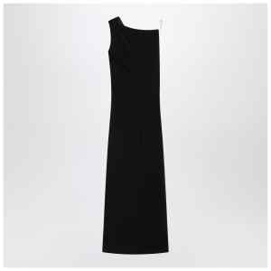 Max Mara Pianoforte Long black cady bustier dress