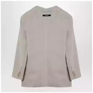 Palm Angels Beige double-breasted cotton jacket
