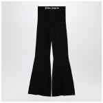 Palm Angels Black lurex viscose blend trousers