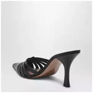 Paris Texas Black leather mule Nadia