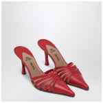 Paris Texas Red leather mule Nadia