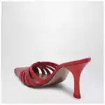 Paris Texas Red leather mule Nadia
