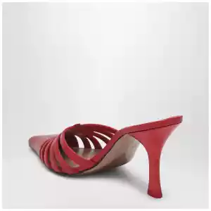 Paris Texas Red leather mule Nadia