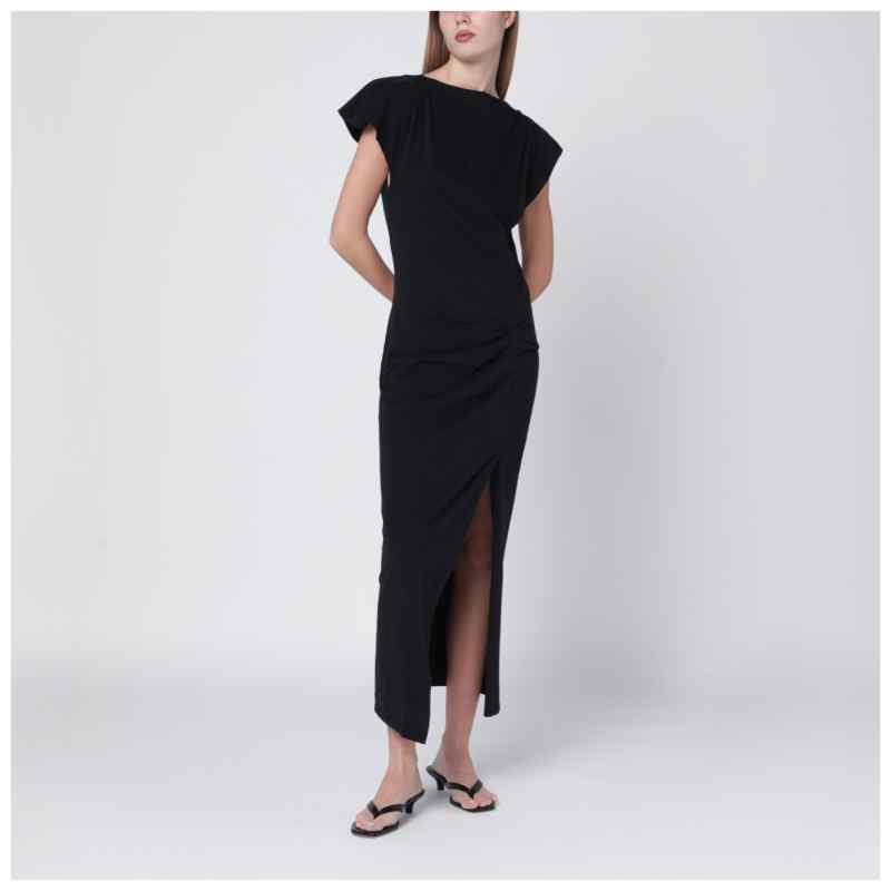 ISABEL MARANT Long black Nadela jersey dress, theFeinheit
