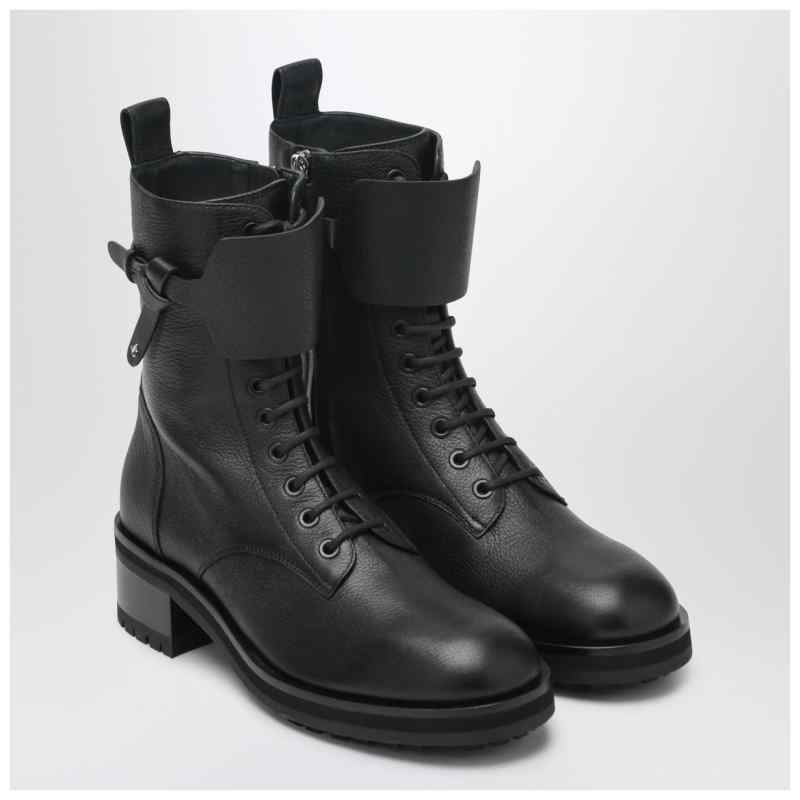 Jimmy Choo Rosabel Flat black leather ankle boots, theFeinheit