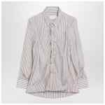 Maison Margiela Striped layered tulle shirt