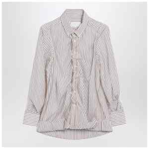 Maison Margiela Striped layered tulle shirt