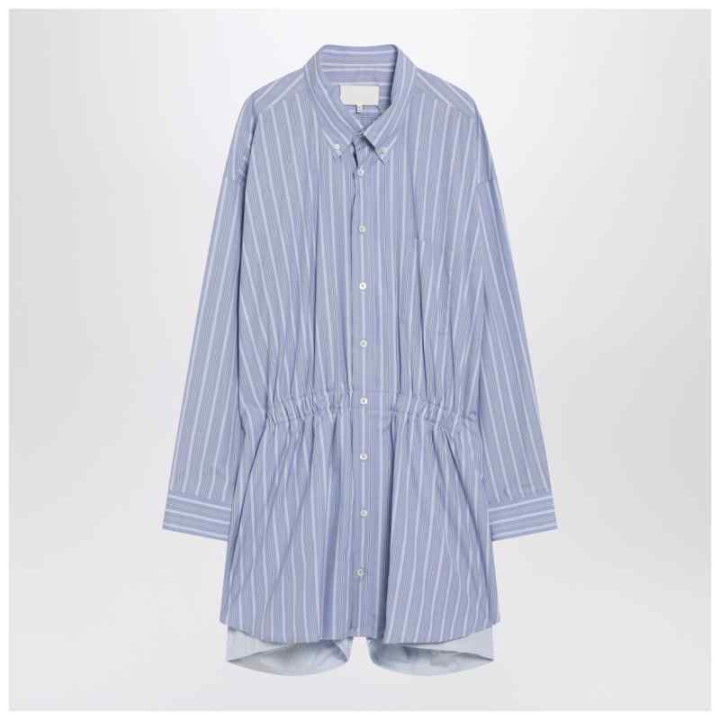 Maison Margiela Light blue striped shirtdress, theFeinheit