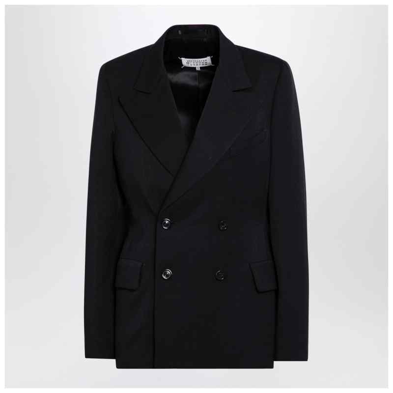 Maison Margiela Black double-breasted jacket in wool, theFeinheit