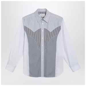 Maison Margiela Striped patchwork shirt