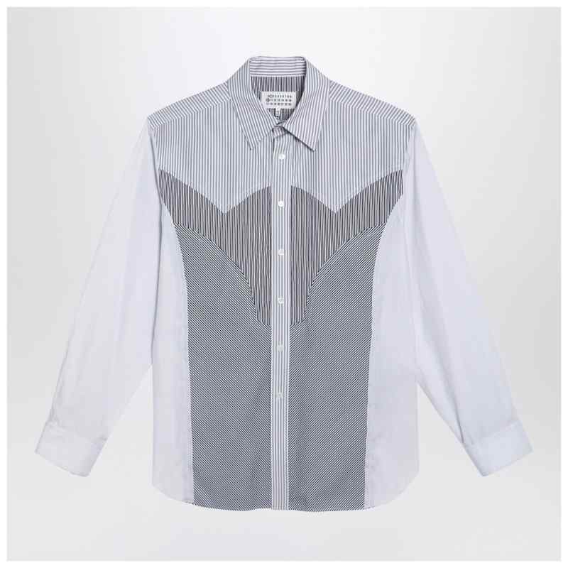 Maison Margiela Striped patchwork shirt, theFeinheit