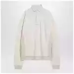 Maison Margiela Distressed-effect ecru sweatshirt