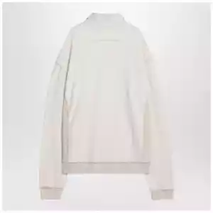 Maison Margiela Distressed-effect ecru sweatshirt