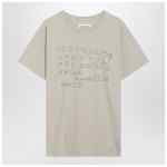 Maison Margiela Numeric sand-coloured cotton T-shirt