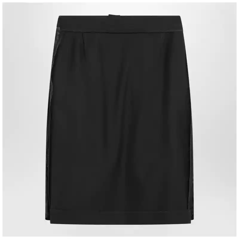 Maison Margiela Blue skirt with satin side panels