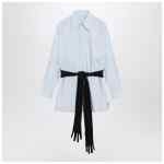 MM6 Maison Margiela Light blue shirt with double sleeves